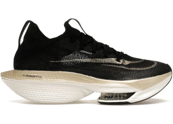 Nike Air Zoom Alphafly Next% 2 Black Metallic Gold Grain (Women’s)