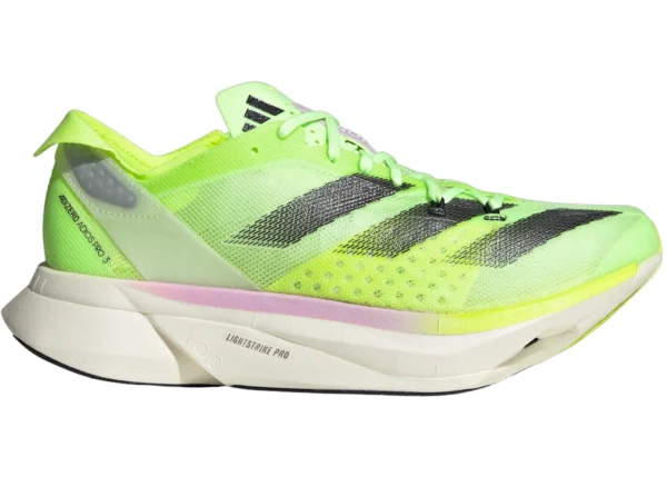 adidas Adizero Adios Pro 3 Aurora Black Zero Metalic Lucid Lemon (Women’s)