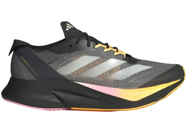 adidas Adizero Boston 12 Core Black Zero Metalic Spark