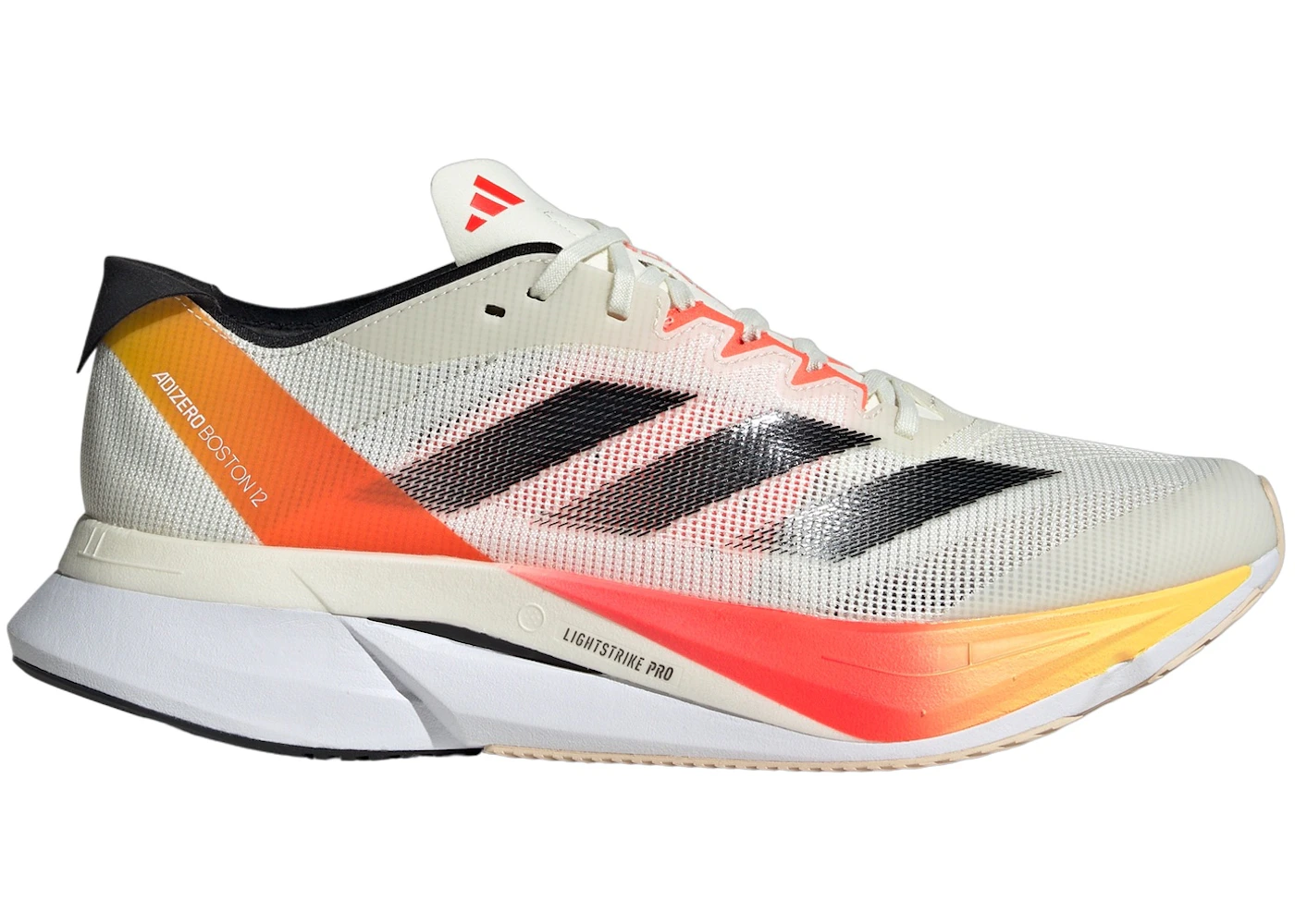 adidas Adizero Boston 12 Ivory Core Black Solar Red