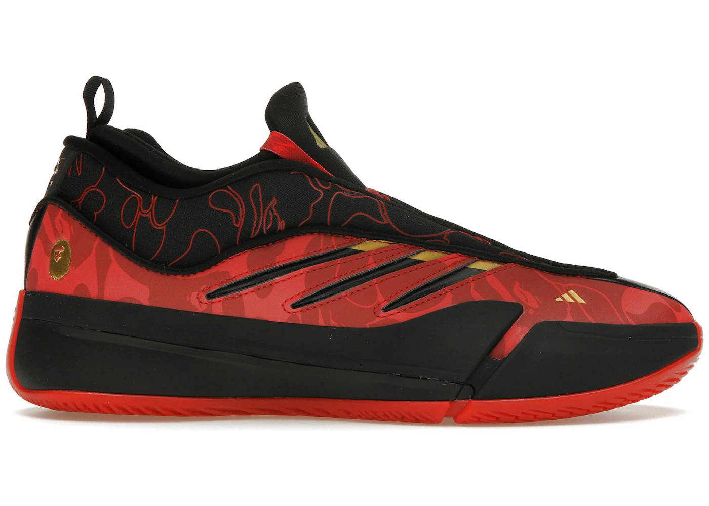 adidas Dame 9 Bape Black Red