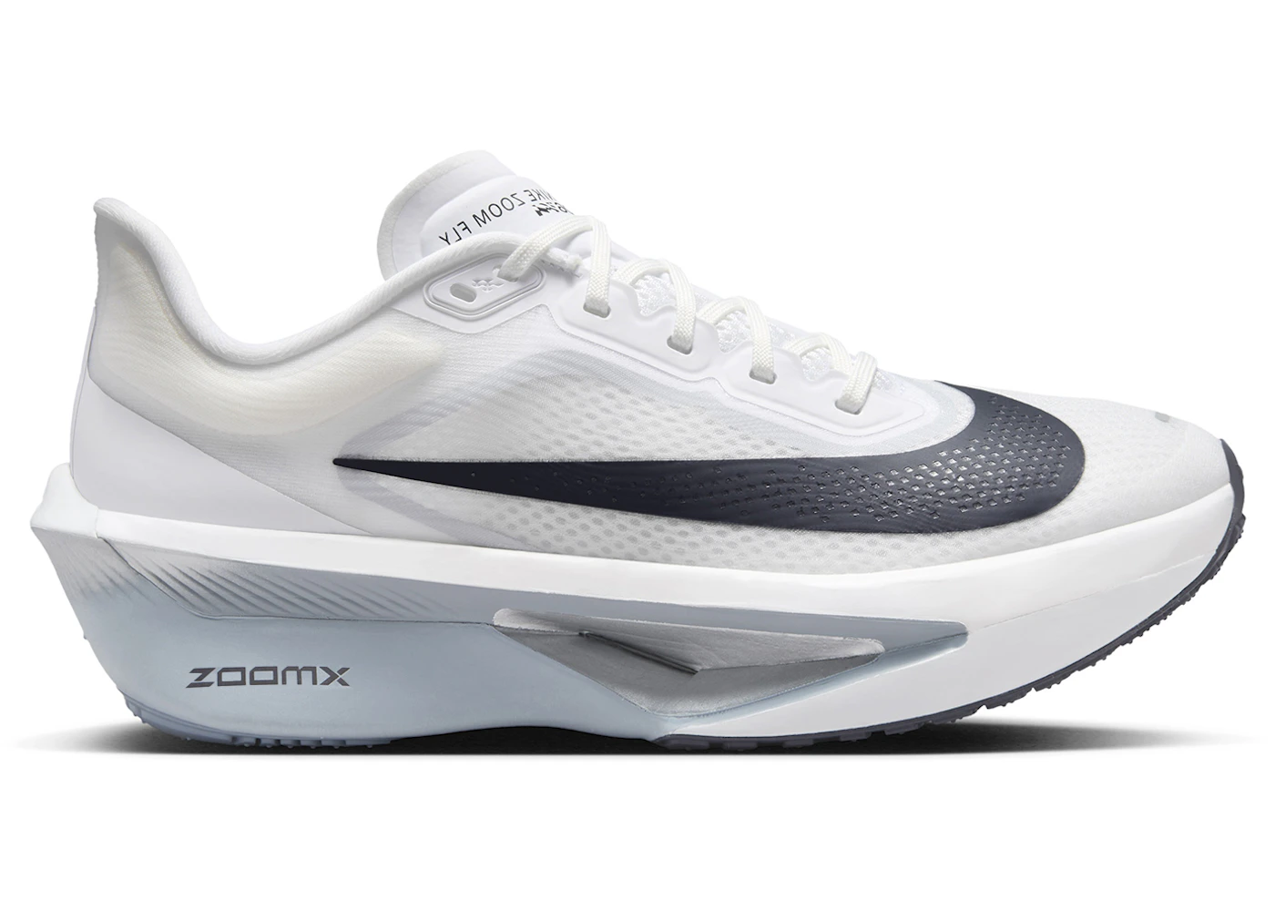 Nike Zoom Fly 6 White Pure Platinum Obsidian Mist Gridiron Womens