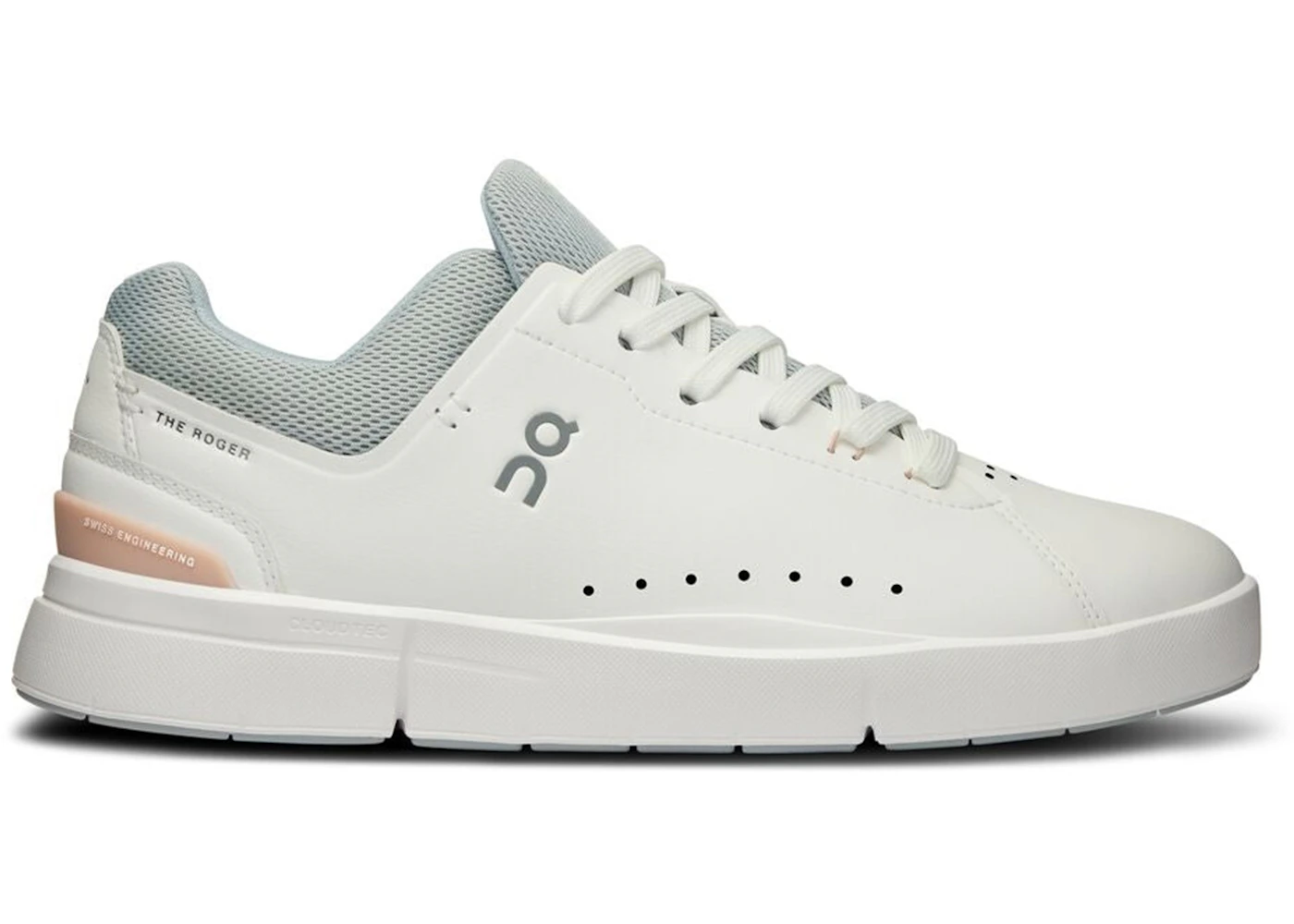 On The Roger Advantage White Rosehip Womens